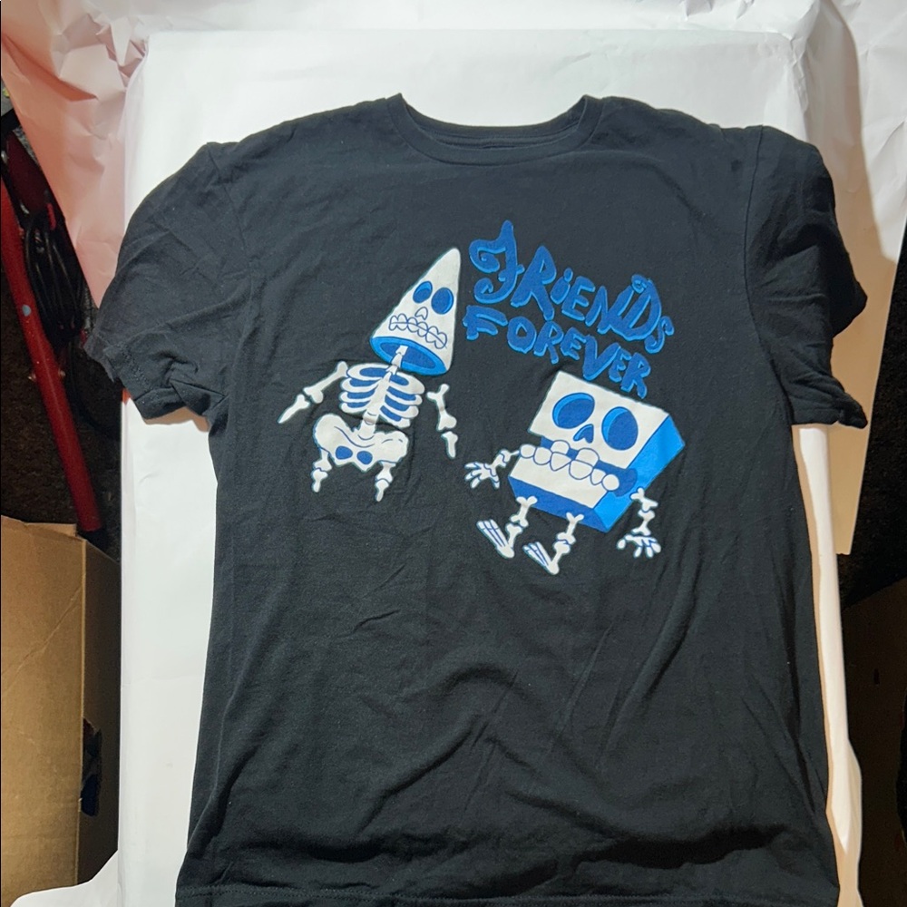 SpongeBob Squarepants - SpongeBob & Patrick “Friends Forever” Skeletons Tee